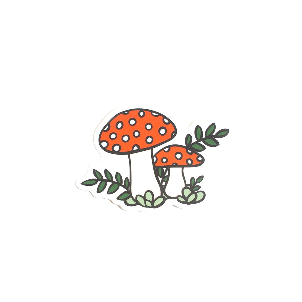 Stickers Northwest, Stickers, Art & School, 3", Red Polka Dot Mushrooms, 521412